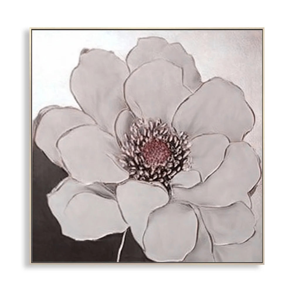 Beautiful Nature Flower 3D Handmade Oil Painting on Canvas With Frame Wall Art for Home Decor Wall Decor