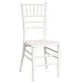 Hot Sale Stackable Wood White Chavari Chair for Wedding Dining Hotel Park Outdoor and Indoor Special Events