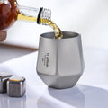 Ultralight Ti Double Wall Insulated Water Cup Tea Cup Mug for Outdoor Camping Hiking Backpacking Home Office