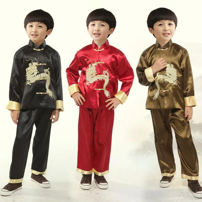 New Year Children Tang Suit Small Large Dragon Set Wholesale