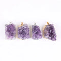 Druzy Amethyst Cluster Pendant with Gold Plating for Necklace Making 10pcs/lot