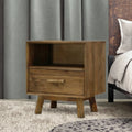 Modern Solid Wood Night Stand & Bedside Table for Bedroom and Hotel Use