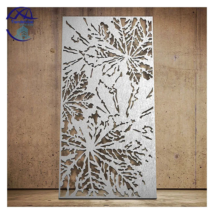 PVDF Coating Laser Cut Panels Perforated Carved Aluminum Panel for Mall Villa Exterior Wall Facade