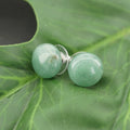 Simple Design Various Healing Natural Gemstone Earring Charm Oval Bead Jewelry Earring for Women