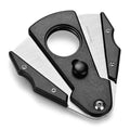 CIGARLOONG Frosted Sharp Cigar Cutter Cigar Accessories  Stainless Steel Side Opening Double Edge Cigar Cutter