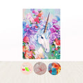 2026 New Design Flowers and Unicorn Full Drills Embroidery Kits Home Decoration DIY Diamond Painting