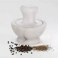 Kitchenware Tools Custom White Marble Garlic Press Tool Natural Stone Mortar and Pestle Hand Grinder for Garlic Masher