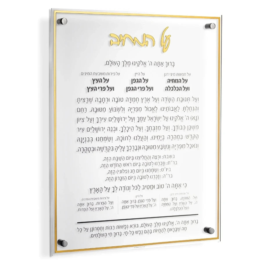 Judaica Wall Mounted Artwork 16x20inches Classic Al Hamichyah