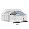 Wholesale Movable Garden Galvanized Steel Pipe 13 X 9.8x 6.5 Feet Walk in Coop for 8 Chickens