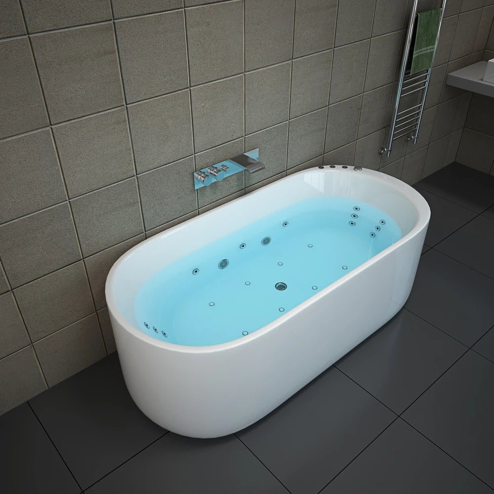 Bathroom Body Massage Spa Jets Bathtubs with Waterfall Hotel Balboa Whirlpool Freestanding Acrylic Bathtub