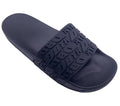 Custom 3D Printed Men's Rubber Flip Flops Black Slippers with Embossed Logo and Anti-Slip Feature Winter Slides Footwear