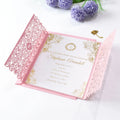 2026 New Arrivals Laser Cut Paper Invitations With Luxury Design Gold Foil Logo Custom Handmade Paper Wedding Invitation Cards