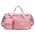 2025 Travel Outdoor Travel Bags Custom Logo Waterproof Sports Gym Bag for Women Yoga Pink Duffel Overnight Bag