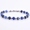Wholesale Stainless Steel Jewelry Design Onxy Bead Chain Silver Natural  Stone Bead Adjustable Bracelet