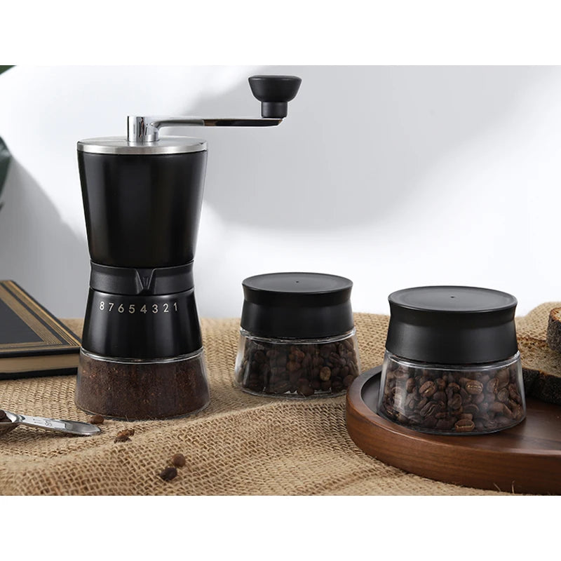 New Arrivals Top Seller Commercial Manual Hand Expresso Coffee Bean Grinder with Ceramic Burr