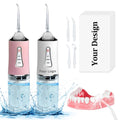Travel Water Flossing 4 Water Tips Oral Flosser Portable 220ML Dental Cleaner Electric Oral Irrigator for Family