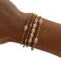 Go2boho Minimalist Golden Beaded Bracelet Freshwater Pearl Boho Handmade Stretch Fashion Jewelry Miyuki Seed Bead Bracelet