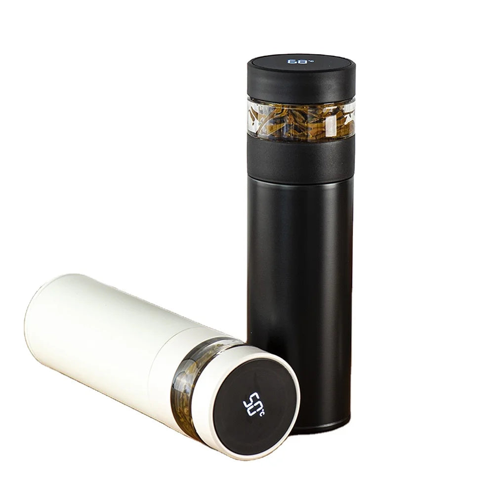 Dropshipping New Smart LED Temperature Display Thermo Flask Bottle 400ml 316 Stainless Steel Inner Tank for Tea