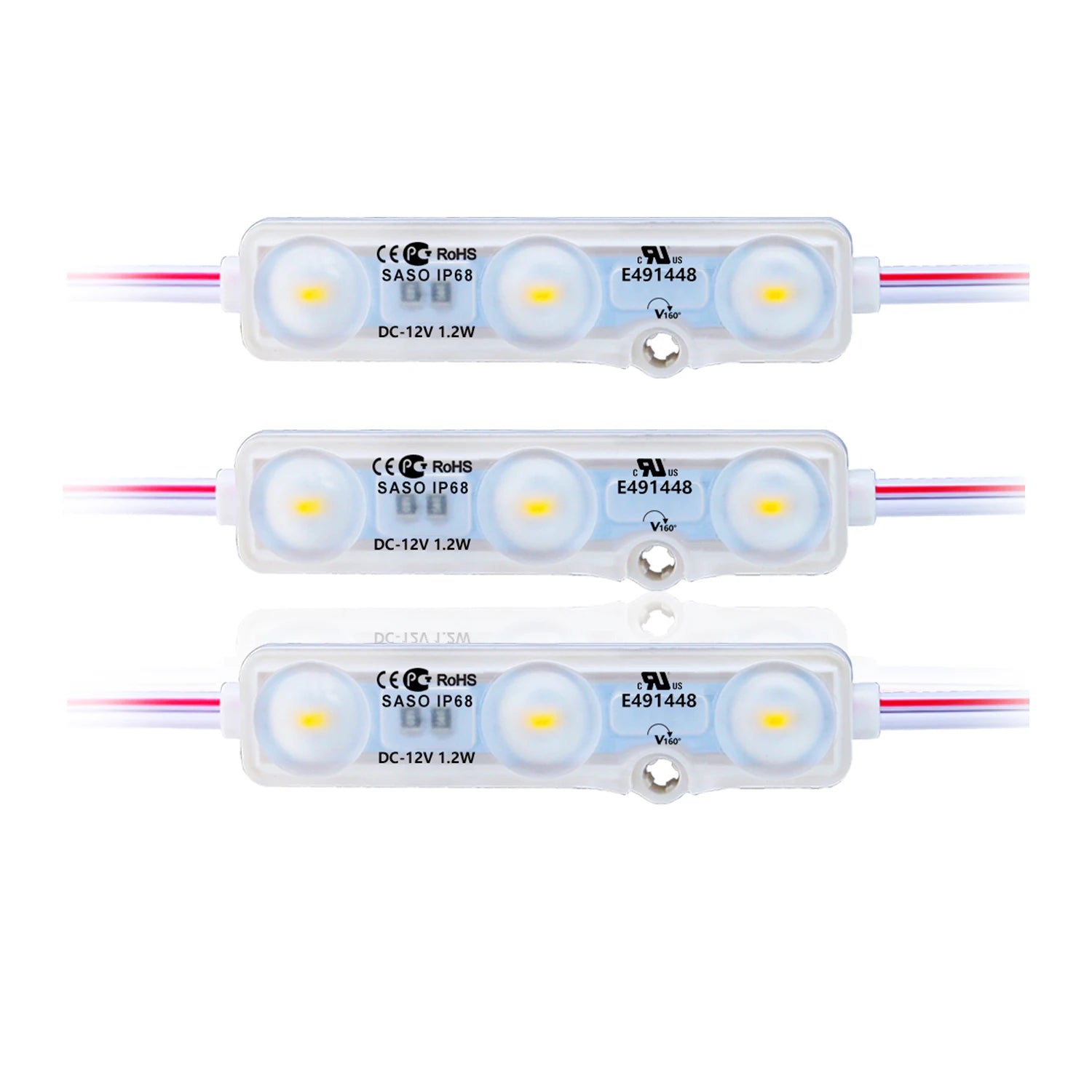 12V LED Advertising LED Light Module SMD 5050 5054 5730 2835 3-chips LED Module