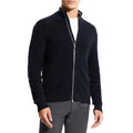 Wholesale New Fashion Custom Logo Mock Neck Thermal Cotton & Cashmere Zip-Up Sweater