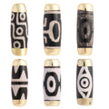 Wholesale Woman Fashion Natural Tibetan Agate Bead Long Shape Dzi Loose Beads for Bracelets Diy Jewelry Making