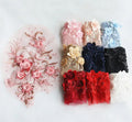 Handmade Three-dimensional Flower Embroidery Patch DIY Beaded Lace for Clothing Accessories Dignity Style Mesh Fabric