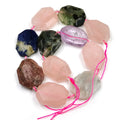 Natural Gemstone Fancy Cut Irregular Faceted Stones Tube Loose Beads Strand for DIY Jewelry Making Handmade Bracelet Necklace