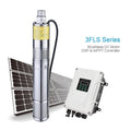 100m Max Head Submersible Solar Pump 1.8m3/h Solar Water Well Pumps Solar Water Pumping System for Deep Well