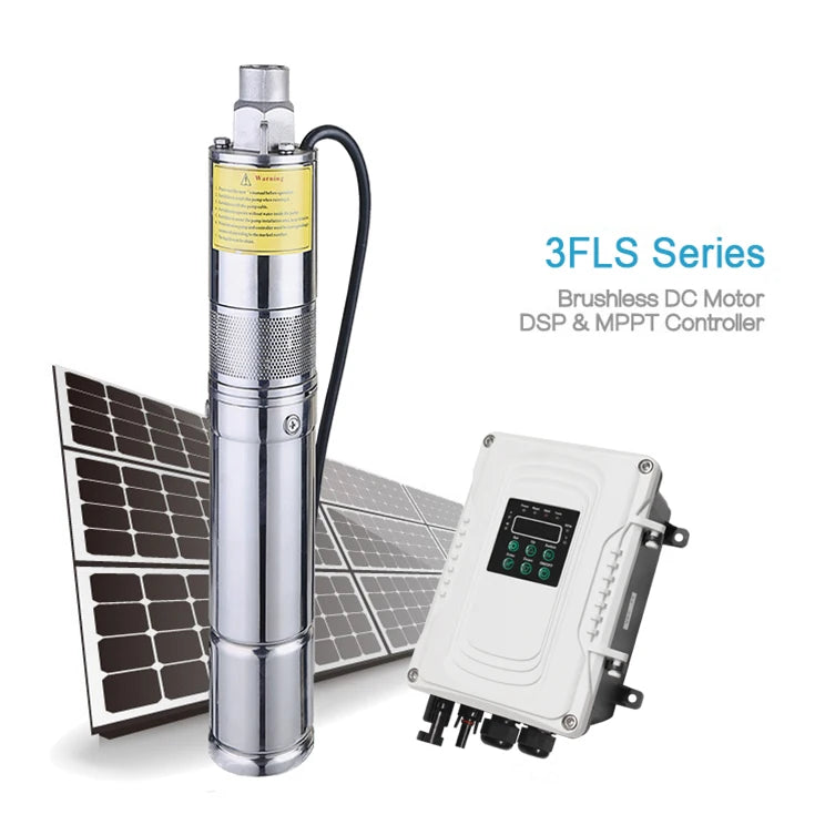 100m Max Head Submersible Solar Pump 1.8m3/h Solar Water Well Pumps Solar Water Pumping System for Deep Well