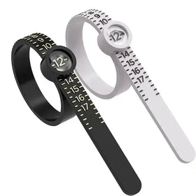 Hot Sell Upgraded Reusable Ring Measuring Tool Jewelry Sizing Tool Adjustable Ring Sizer With Glass Magnifying Wholesale