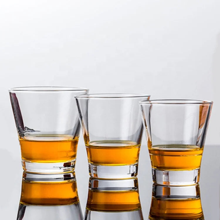 Creative Custom Logo Whisky Cup European Personality Crystal Glass Classic Shot Glass