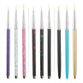 3Pcs Nail Art Brush Drawing Painting Flower Liner Pen Marble Pattern Handle UV Gel Polish Manicure Tools Set