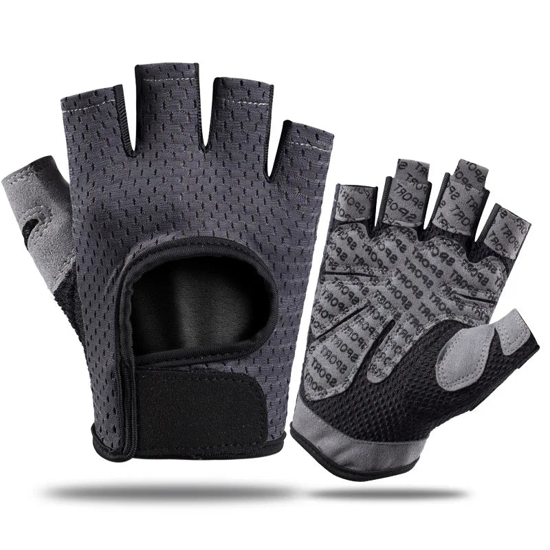 Half Finger Fitness Sports Gym Weight Lifting Gloves Riding Gloves for Men Women
