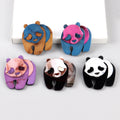Animal Series Mixed Color Cute Giant Panda Corsage Clothes Decorated Cartoon Pins Color Contrast Designer Acrylic Brooch