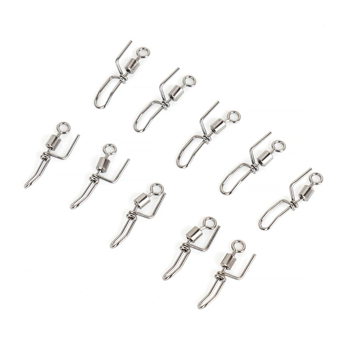 Cascade Sea Fishing Rig Swivels Corrosion-Resistant Clip for Securely Using Fishing Hooks