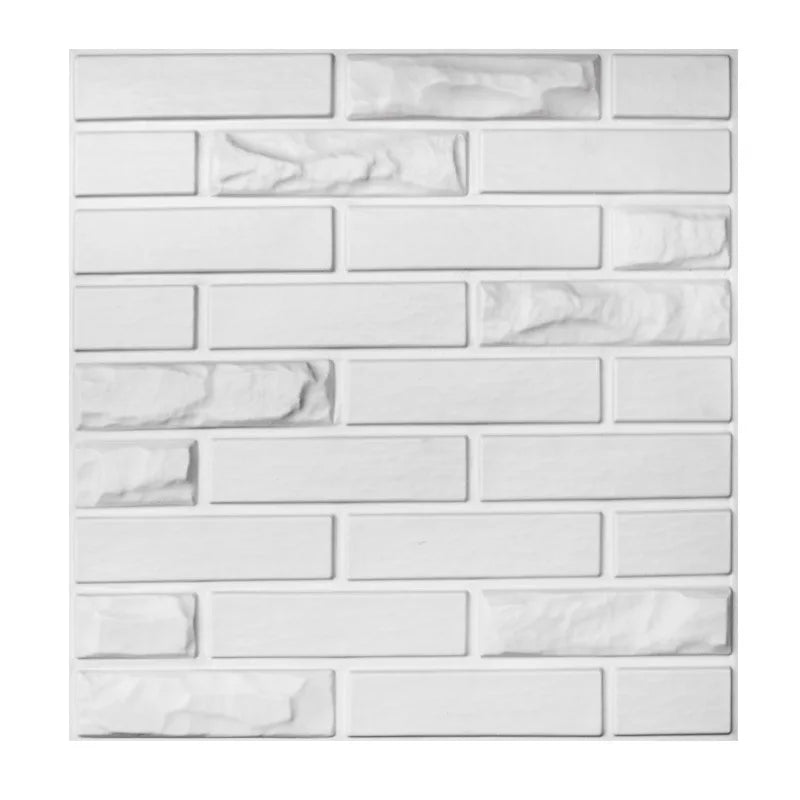 Home Decor Modern 3D Brick PVC Self-Adhesive Wallpaper and Stick Waterproof Stone Wall Paper Peel for Bedroom