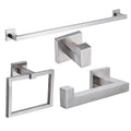 Hotel Four-Piece Brushed Nickel Finished Stainless Steel Bathroom Hardware Accessories Set