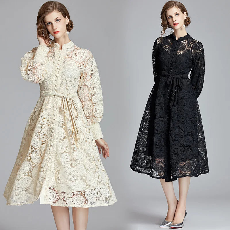 Hot Selling Floral Fashion Cashew Flower Dubai Guipure Dress Lace Fabric