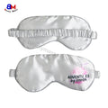 Custom Logo Satin Blindfold Elastic Strap Night Eyeshade Eyes Cover Satin Silk Eye Mask Sleep Mask for Travel