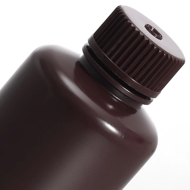 Empty Lab Amber Narrow Mouth 30ml 60ml 125ml 250ml 500ml 1000ml Polypropylene Plastic Bottle Plastic Vials with Screw Caps
