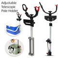 Aluminum Alloy Light Weight Adjustable Telescopic Fishing Rod Holder Fishing Rod Stand Tackle Box