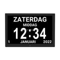 Pros 15 Inch Medication Reminder Digital Calendar Dementia Clock Day Date Time Seniors Elderly Impaired Vision Memory Loss Clock