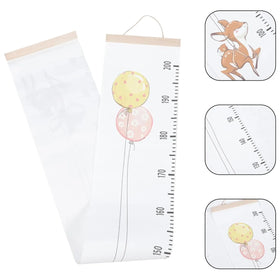 Balloon Animal Kids Wood Frame Fabric Canvas Wooden Wall Meter to Measure Growth Ruler Chart the Height Measuring of Children