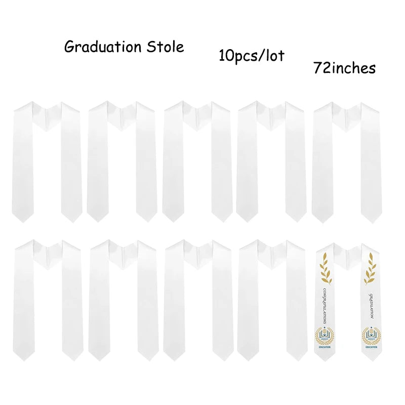 72inches Wholesale Sublimation Personalized Honor Shawl Custom Print Logo Graduation Stole