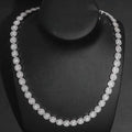 GRA Hip Hop Iced Out Bling 925 Sterling Silver Pass Diamond Tester 10MM VVS Moissanite Round Shape Tennis Chain for Men