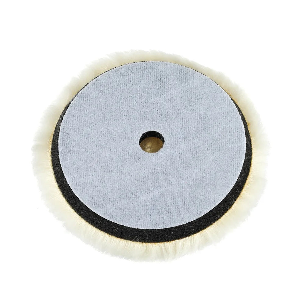 Best Quality Lamb Wool and Sponge Buffing Pad Car Detailing 6 Inch Wool Polishing Pad