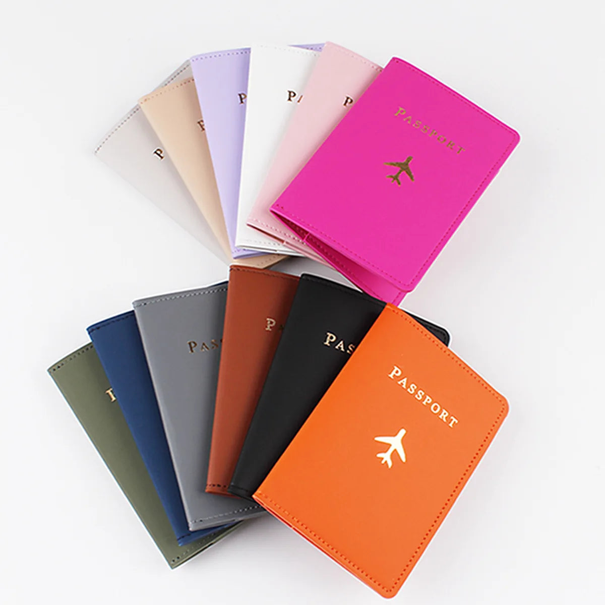 Hot Sale Low Price PU Leather Passport Cover Customized Airplane Passport Holder for Travel  Passport Holder Wallet
