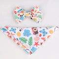 OKEYPETS Wholesale Cute Dog Bow Tie Fashion Sublimation Printing Multi Color Dog Bandanas Pet Scarf Triangular