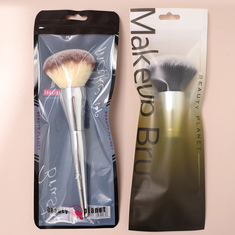 Beauty Planet Custom Professional Makeup Brushes Bag Package Makeup Blush Eyelashes Foundation Lashes Makeup Brush Pvc Bag