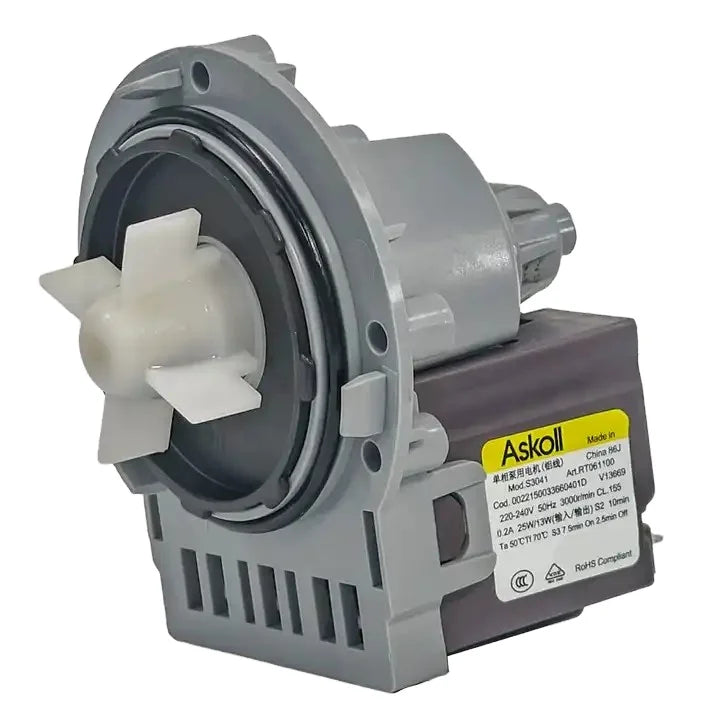 Askoll/ LG Brand New Aluminum Wire Washing Machine Drain Pump for Washing Machine  Parts for Washing Machines